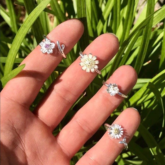 LAST SET❗️Silver Spring Boho Jewelry Ring Stack - Picture 6 of 8